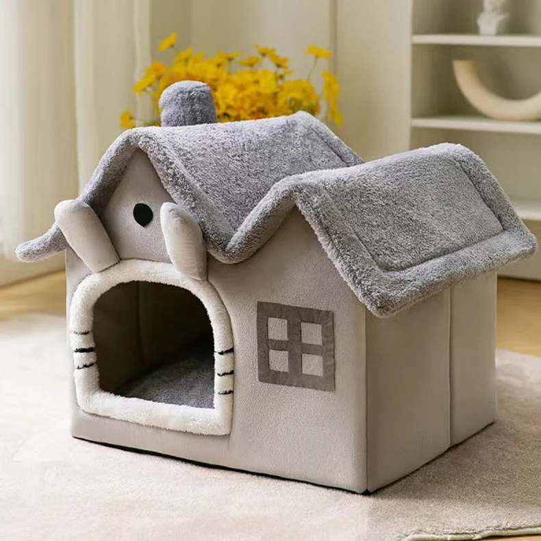 Title 1, Foldable Cat House Nest Accessories Winter Cat ...