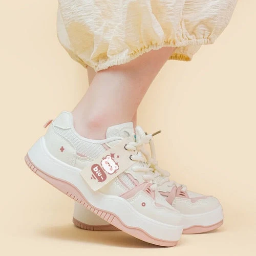 Zapatillas casuales de plataforma transpirables para niñas con malla, cómodas y frescas para uso diario y actividades. — foto 3