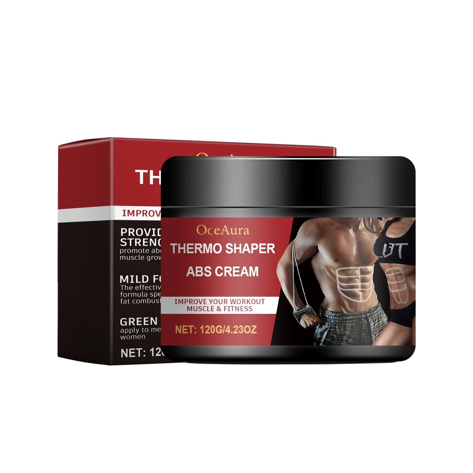Thermo Shaper ABS Creme für definierte Bauchmuskeln. Reduziert Bauchfett, strafft die Haut und formt den Bauchbereich effektiv. — foto 1