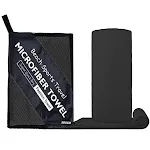 Toalha portátil de microfibra aveludada de dupla face e secagem rápida, perfeita para academia, viagens e esportes. — foto 17