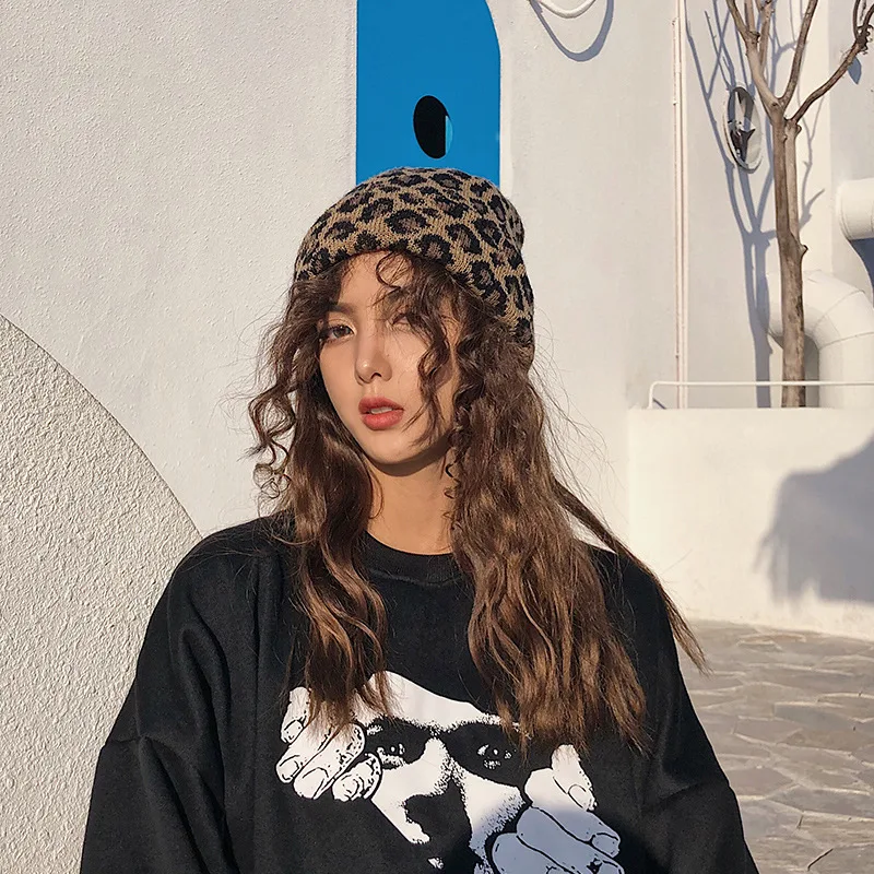 Title 5, Womens Autumn And Winter Leopard Print Retro K...
