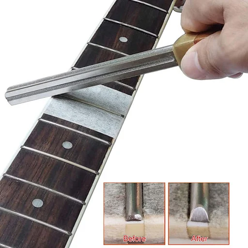 Title 5, Lima de borda de frisos de traste de guitarra q...