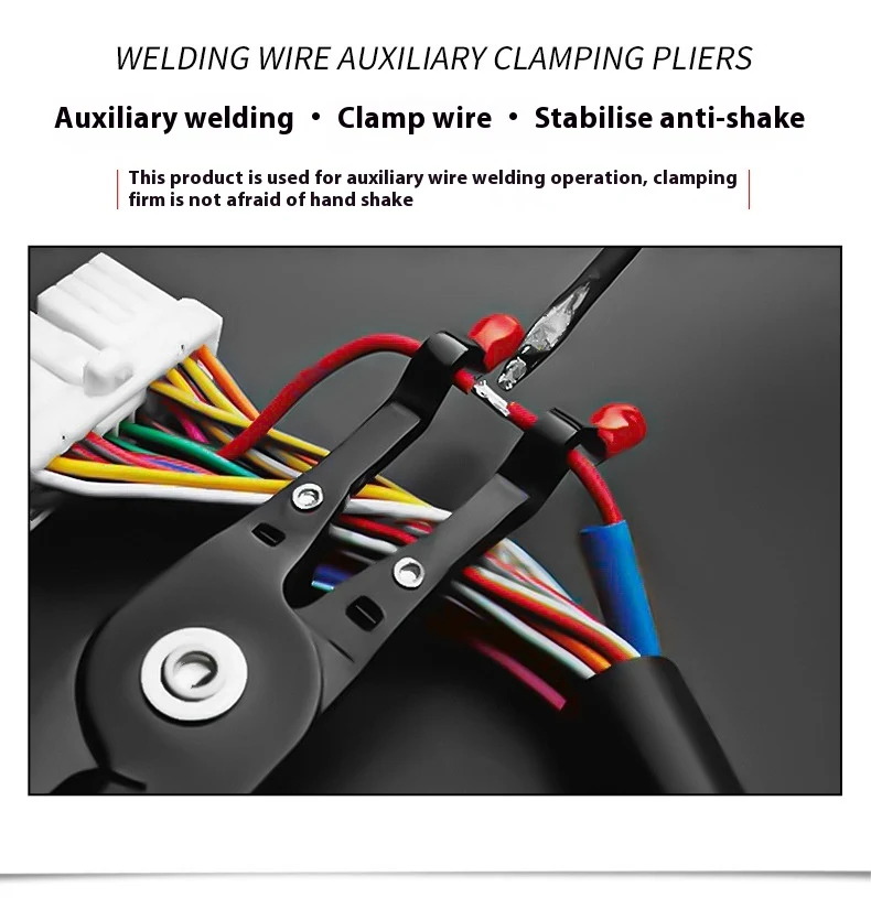 Title 2, Wire Welding Clamp Pliers for secure wire holdi...
