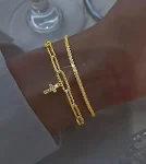 Conjunto 2 pulseiras de zircônia brilhante Adicione brilho ao seu visual Elegância e sofisticação para todas as ocasiões Presente ideal Qualidade premium — foto 1