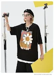 Stereo Foam Print Cartoon Daisy Short-sleeved T-shirt — photo 7