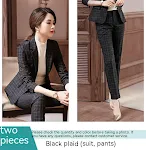 Black Plaid Suit