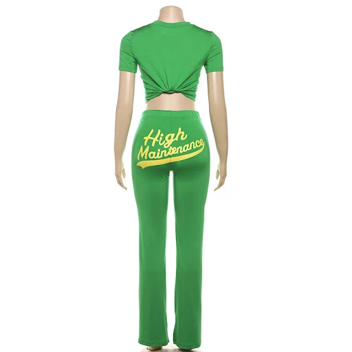 Title 5, Casual Digital Printing Slim Fit Midriff-baring...