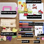 Crow Hollow Wooden Children's Suit Painting Tools. Encourage artistic expression and creativity in kids with these safe — photo 19
