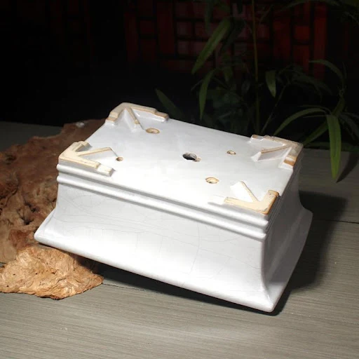 Title 4, Retro Ceramic Flower Pot Large Rectangular Crac...