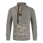 Autumn And Winter Loose Stand Collar Pullover Tether Trend Knitting Sweater Men — photo 7