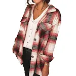 Camicia a maniche lunghe con risvolto con cuciture scozzesi da donna — foto 2