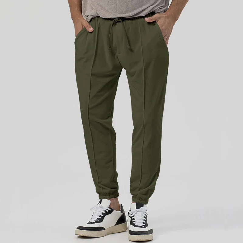 Men's Solid Color Sports Pants Casual Sweatpants Loose Tapered Trousers offer ultimate comfort, style and flexibility, p — photo 7