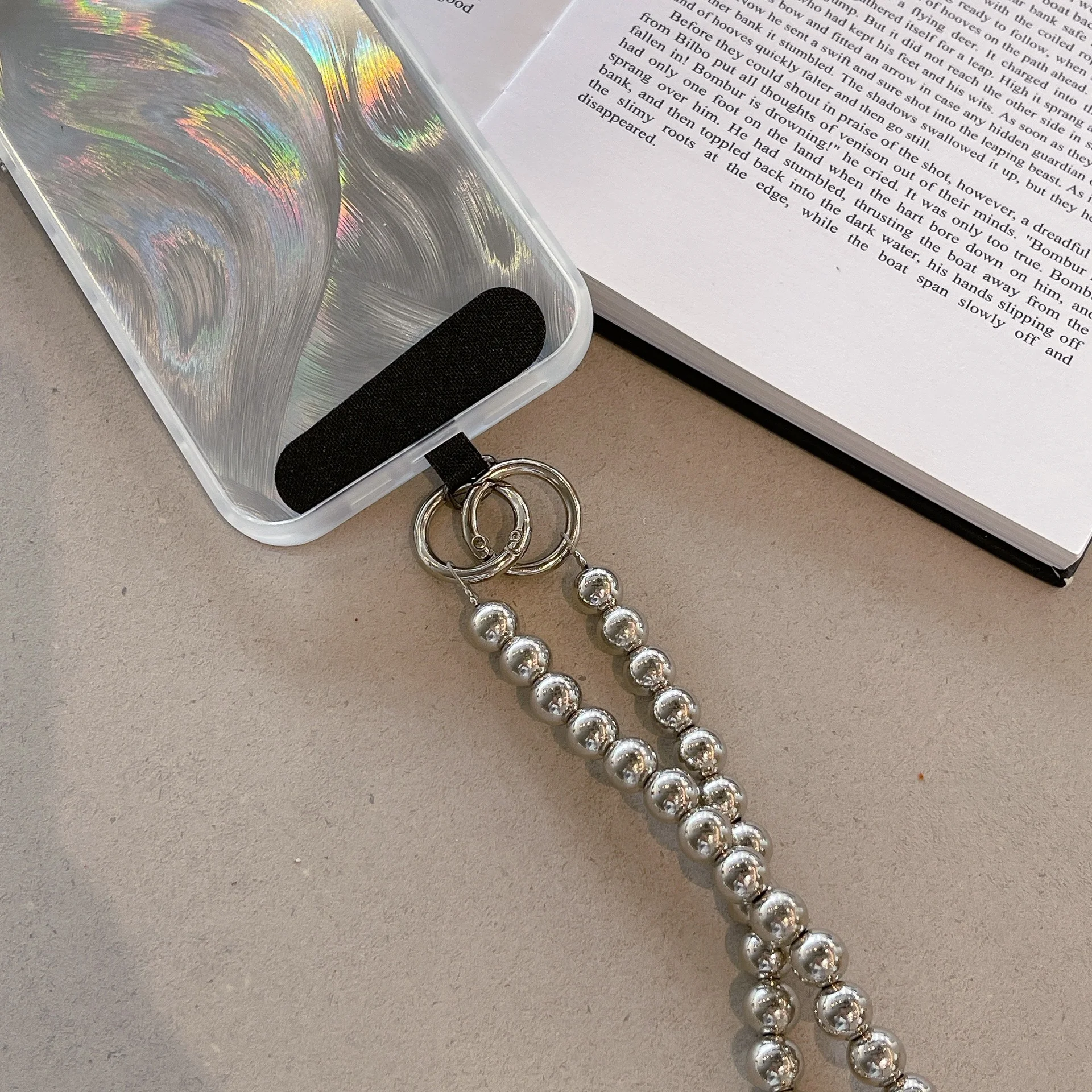 Title 7, Elegant Pearl DIY Phone Case Crossbody Chain