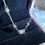 Colar de miçangas coloridas da sorte para mulheres, personalidade simples, acessório charmoso e vibrante para um visual autêntico — foto 10