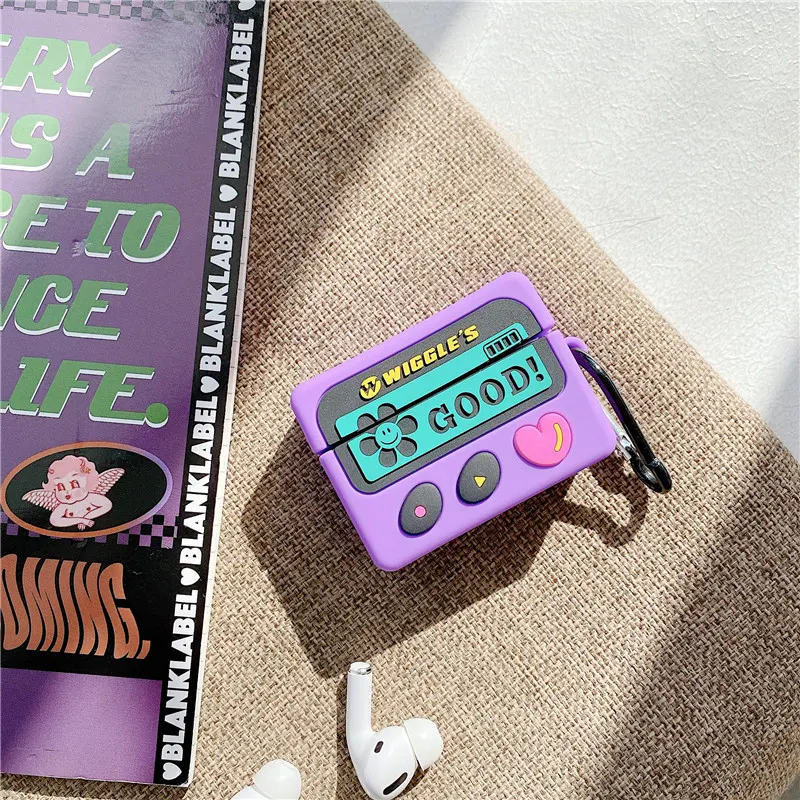 Title 5, Capa Retro Roxa BB para AirPods Pro 3 compatíve...