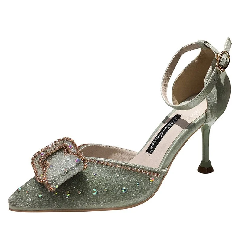 Hollow Pointed Shoes with Full Diamond Bows Experience Comfort and Style Perfect for Celebrations and Special Occasions — photo 3