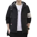Trendy Men's Versatile Thin Cardigan Top Casual Hooded Jacket. Perfect for a modern, casual look, suitable for everyday — photo 6