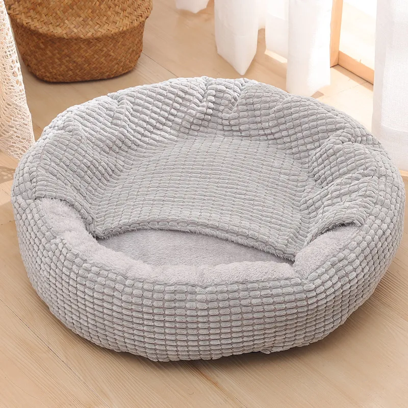 Warm Winter Semi Enclosed Round Pet Kennel Provides cozy warmth and protection. Ideal for dogs and cats, offering comfor — photo 13