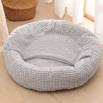Warm Winter Semi Enclosed Round Pet Kennel Provides cozy warmth and protection. Ideal for dogs and cats, offering comfor — photo 13