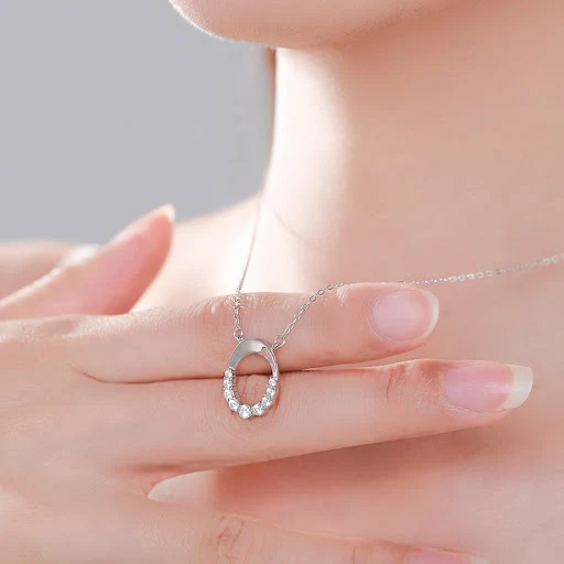 Title 2, Colar de clavícula feminino em prata 925 com mi...