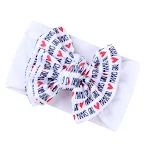 Fashion Kinderen Dubbellaags Bedrukte Strik Bandana, bescherming tegen zon en wind, comfortabel, trendy accessoire. — foto 2
