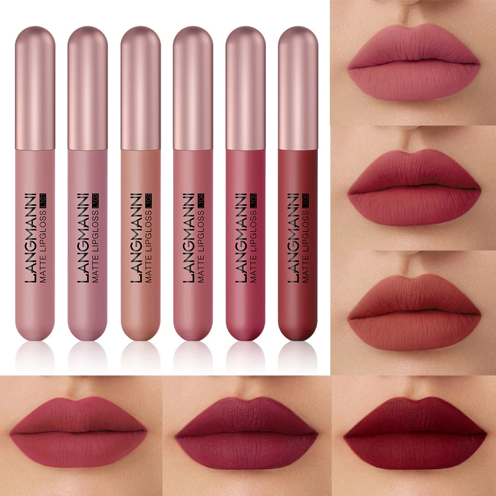Matte Velvet Lip Gloss Suit for flawless lips. Achieve a soft, long-lasting matte finish with vibrant and intense colors — photo 6