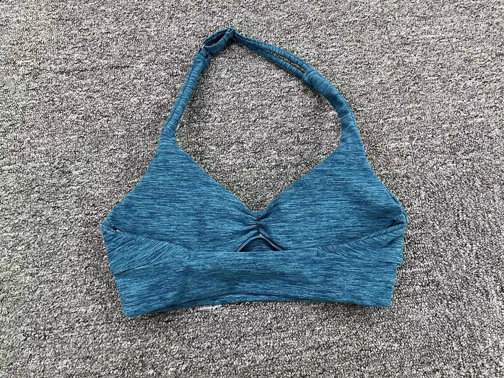 Adjustable Shoulder Strap Halter Sports Bra for maximum support and comfort. Perfect for workouts, providing a secure an — photo 23