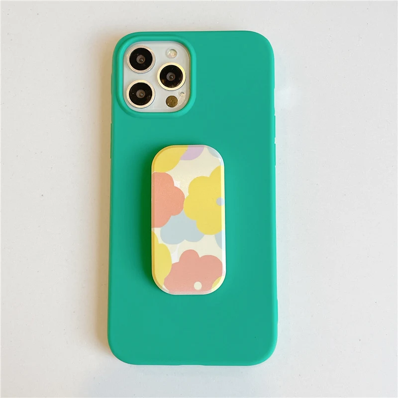 Title 4, Coque de téléphone avec support push-pull fleur...