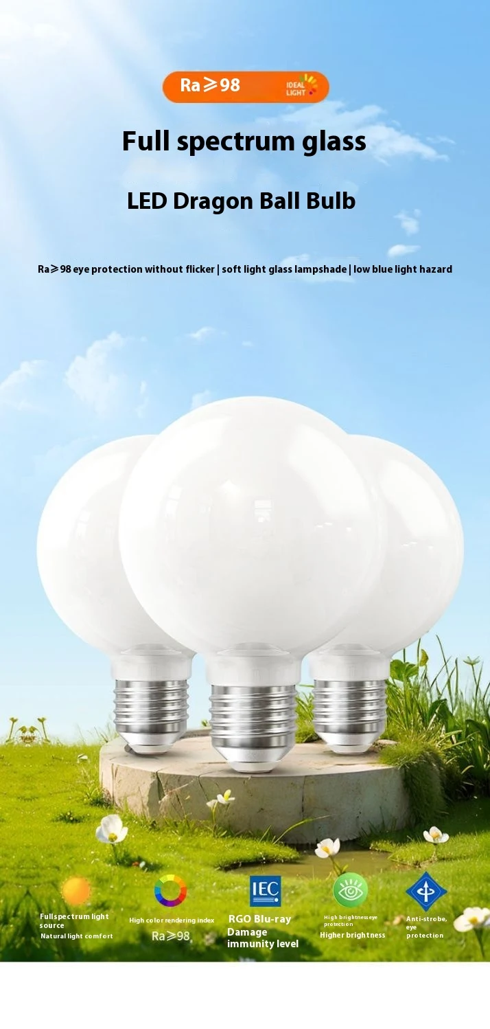 Title 6, LED screw bulb lamp for bedroom with eye protec...