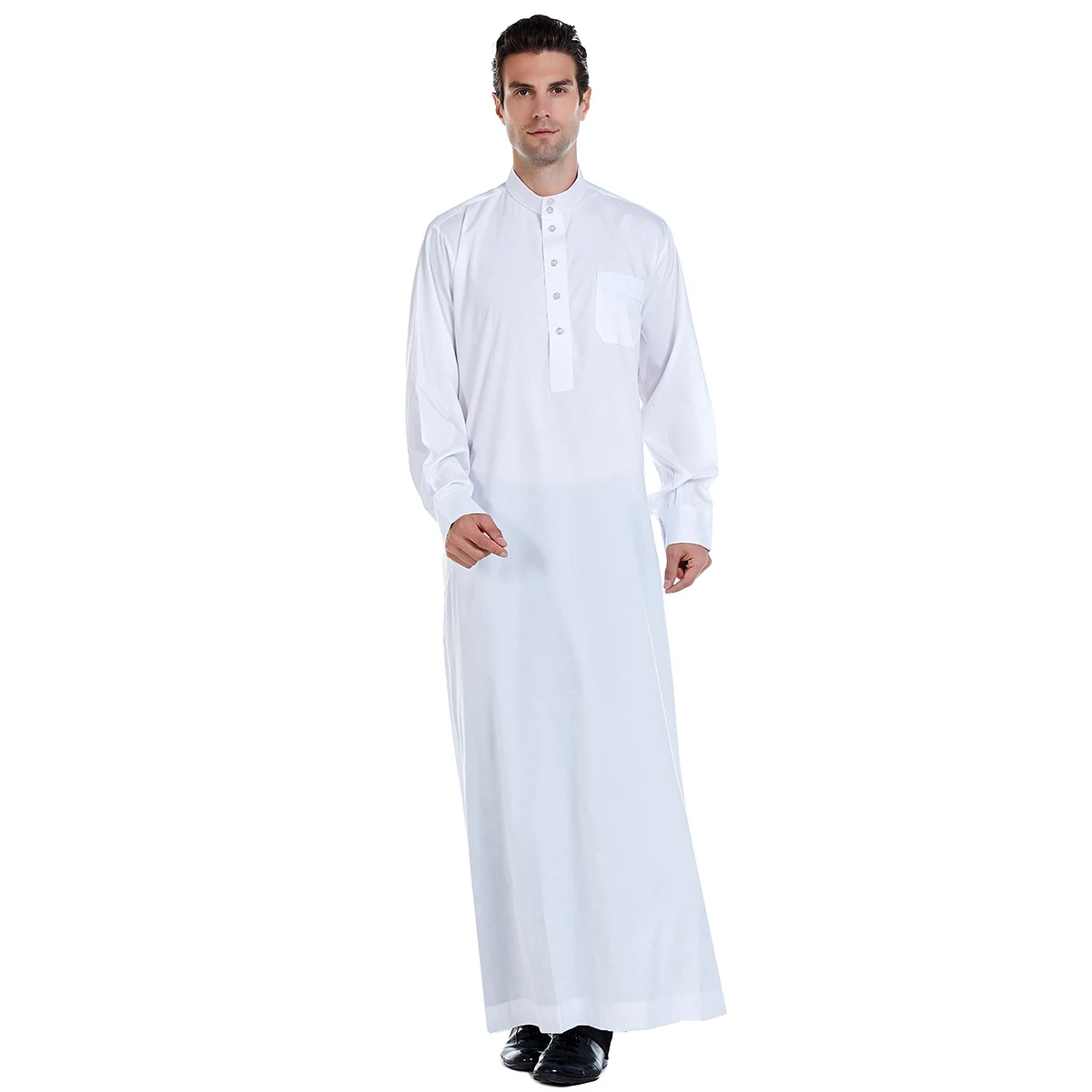 Title 1, Mens robe with stand collar for ultimate comfo...