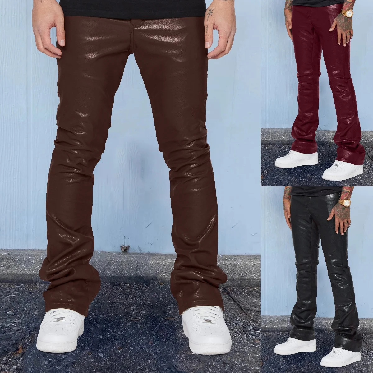 Title 5, Mens Fashion Casual Printing Mid Waist Baggy P...