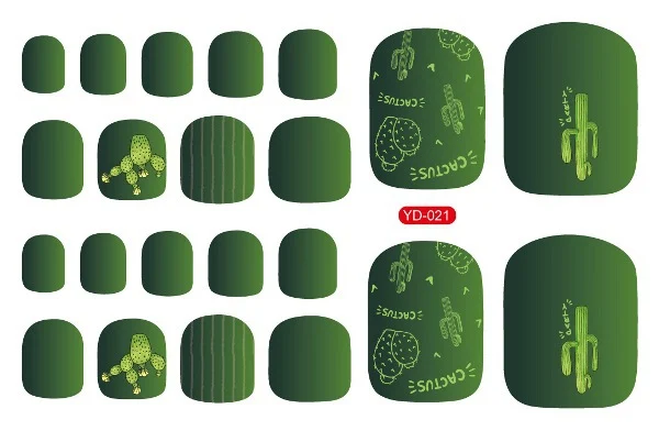 Summer Fashion Manicure Foot Stickers for a trendy and stylish look. Easy to apply nail and foot stickers, perfect for a — photo 4