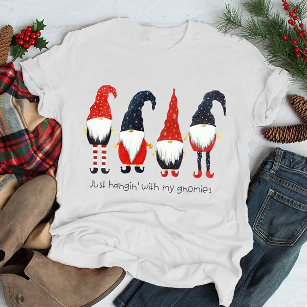 Women's Christmas T-shirt Short Sleeve Celebrate the holidays in comfort and style! This soft, short-sleeved tee is perf — photo 10