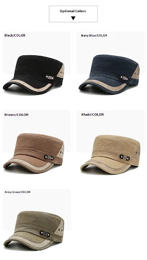 Title 10, Mens Youth Casual Flat Hat for Spring and Autu...