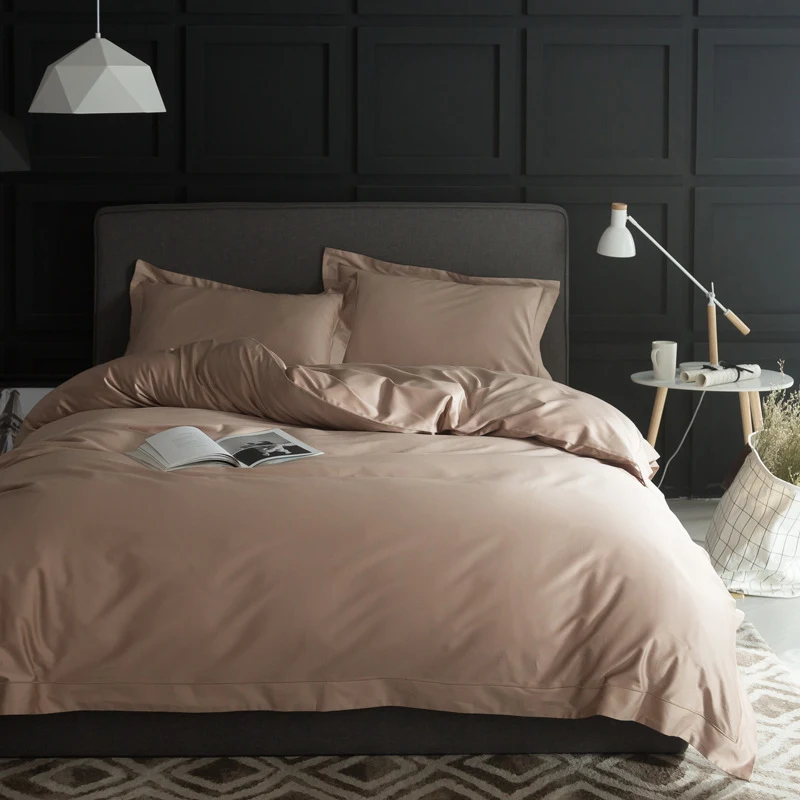 Title 5, Solid-color, all-cotton four-piece set for a co...