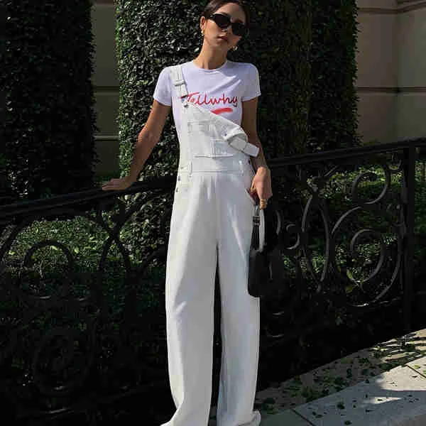 Title 5, Korean Style Loose Straight Jumpsuit Mopping Wi...