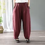 Women's Loose Casual Plus Size Radish Pants for ultimate comfort and style. These pants offer a relaxed fit and a flatte — photo 4