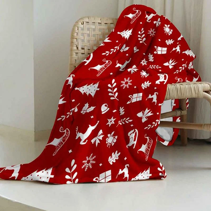 Warm Flannel Throw Blanket Christmas Soft Decorative Breathable Blanket for Sofa Cribs Beds Perfect Gift Comfortable and — photo 6