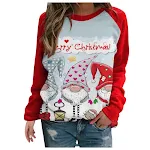 Ladies Pullover Round Neck Long Sleeve Loose Sweatshirt — photo 9