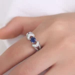 Anel Criativo Vazado de Cobre com Zircônia, Joia Feminina Elegante, Design Moderno e Atraente, Ótima Opção de Presente. — foto 11