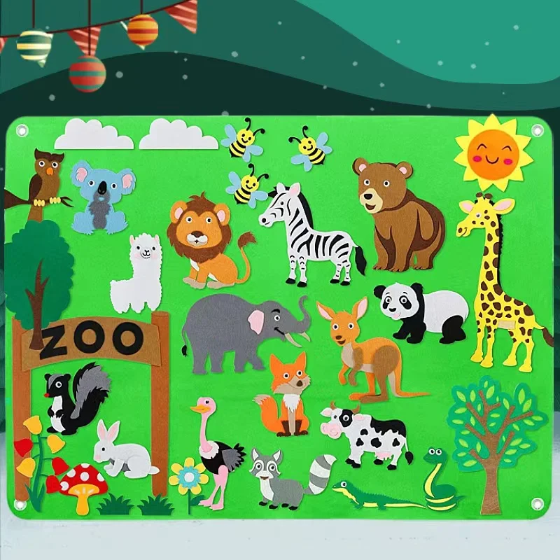 Children's Early Education 3DIY 3D Felt Game Pack Boosts Creativity and Learning Skills DIY Educational Toy for Kids Fun — photo 18