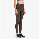Yoga-Hose für Damen mit mattem Leder-Muster, hoher Taille und Bauch-weg-Effekt, für einen schlanken Look und hohen Komfort. — foto 2