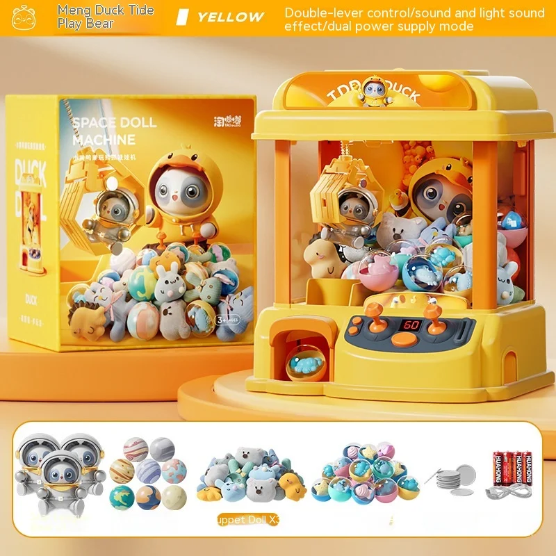 Mini máquina de garra para niños Juego de monedas en casa Pequeño juguete operado con monedas Diversión familiar Captura premios — foto 14
