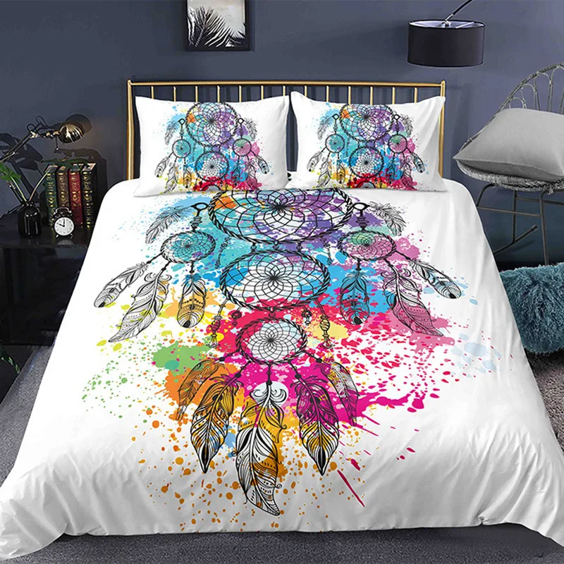 Title 6, Cama 3D com Estampa Digital Dreamcatcher Escova...