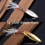 3g Silver Single Hook