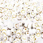 Abalorios Smiley de Plástico Adornos Accesorios para manualidades y joyería. Crea pulseras, collares y decoraciones alegres. — foto 4