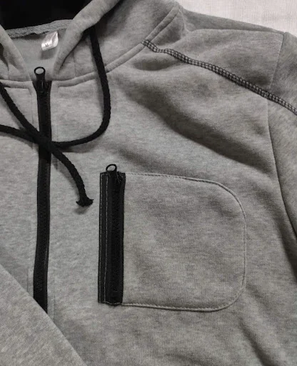 Title 8, Mens casual long sleeve zipper sweater, a vers...
