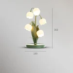 French Style Bedroom Minimalist Flower Atmosphere Lamp Create a soothing and elegant ambiance Illuminate your bedroom wi — photo 5