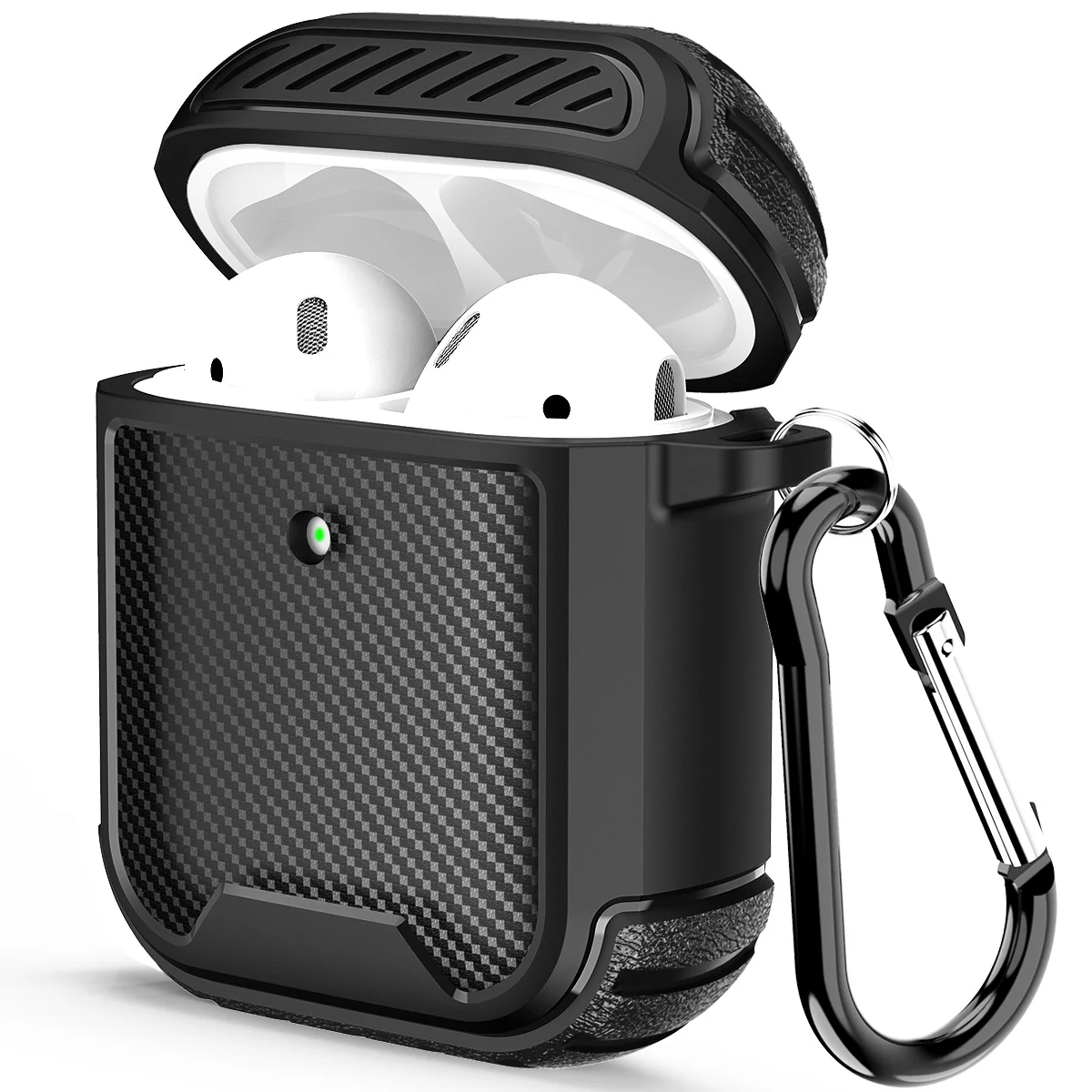Carbon Fiber Case for Apple AirPods Pro. Compatible with Apple. Provides stylish, lightweight, and durable protection fo — photo 1