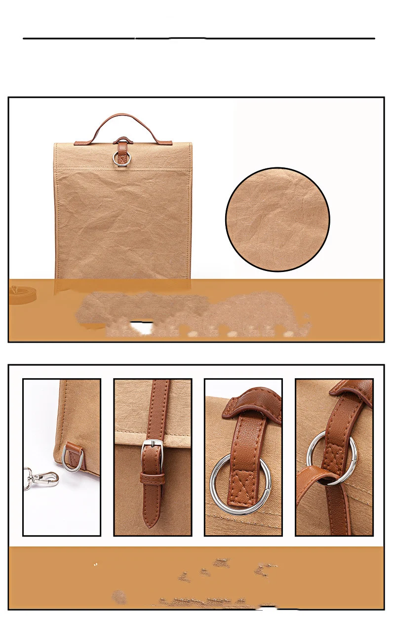 Title 4, Multifunctional Water-washed Kraft Paper Bag. D...